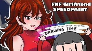 How to Draw Friday Night Funkin Girlfriend | by: BLA Animation using Photoshop