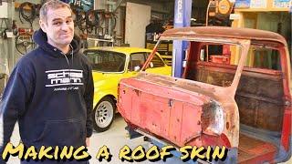 Hand made roof - 1954 Ford F600 Car Hauler Build part 11