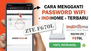  Cara Mengganti Password WIFI Indihome di Router ZTE F670L