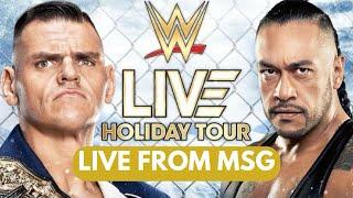 GUNTHER VS DAMIAN PRIEST STEEL CAGE WORLD TITLE MATCH LIVE FROM MSG - WWE HOLIDAY TOUR #wwe