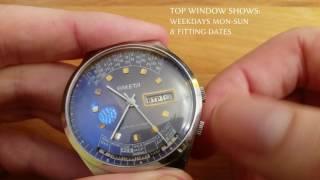 Raketa perpetual calendar watch 2628.H - how to use in 4K