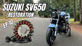 Suzuki Sv650 Stator Replacement | RESTORATION EP.10