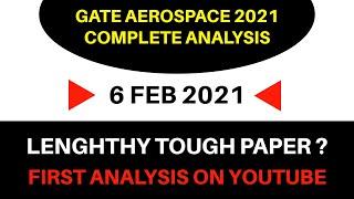 GATE AEROSPACE 2021 complete review , with question paper analysis