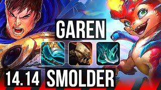 GAREN vs SMOLDER (TOP) | 700+ games, 4k comeback, 9/4/11, Dominating | EUW Challenger | 14.14