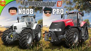 Noob Vs Pro Planting Crops in Farming Simulator 16