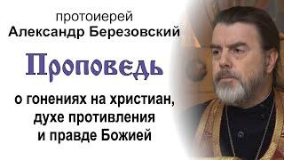 О гонениях на христиан, духе противления и правде Божией (2024.12.27). Прот. Александр Березовский