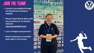 Start your journey: Become a Badminton Scotland Court Official