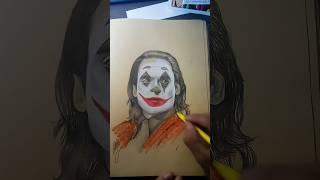 joker Drawing with colour sketching #drawing #art #painting Lalitartwork