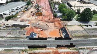 Construction of the Blue Ridge Road underpass delayed