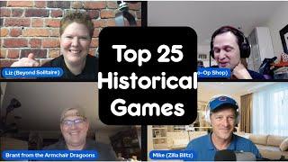 Top 25 Solo Historical + War Games | Commentary