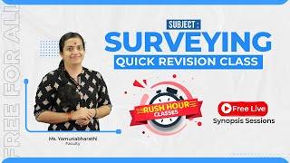 SURVEYING | Quick Revision Class | Rush Hour | Junior Instructor- Surveyor | Civilianz