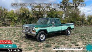 1978 Ford F250 Ranger XLT Camper Special Supercab 4x4 Offered by Denwerks