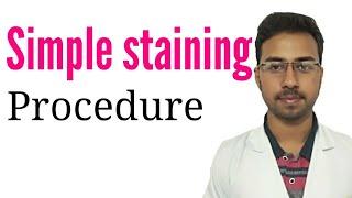 Simple staining  procedure in hindi  | bacterial simple staining | safranin and methylene blue stain