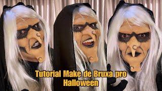 Tutorial Make de Bruxa pro Halloween