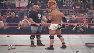 Stone Cold and Goldberg in the Same Ring After Goldberg Destroying Umaga Rousey and Rico on RAW