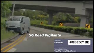 25may2024 kpe to tpe #GBE5718E toyota hiace fail to adhere to speed limit  skidded & crashed