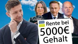 Schockierend: So viel Rente bekommst du bei 5.000€ monatlich!