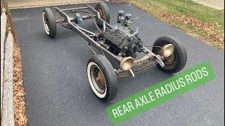 Building hot rod rear axle radius rods