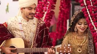 Pakistani News Anchor Irza Khan Singing On her Wedding | Zeeshan Ali Weds Irza Khan | Afreen Afreen