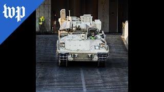 What are the combat vehicles the U.S. is sending to Ukraine?