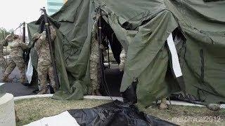 Maryland Guard Unit Setup Tent for Emergency Triage