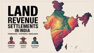 Land Revenue Settlements in India: Permanent, Ryotwari, and Mahalwari Explained | UPSC History