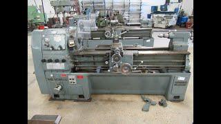 Dainichi DLG-L88 18"x54" Geared Head Engine Lathe w/ Follow Rest, Tailstock & Quick Change Tool Post