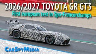 New 2026/2027 Toyota/Lexus GR GT3 race car starts first european test in Spa-Francorchamps