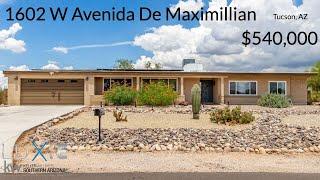 House Tour | 1602 W Avenida De Maximillian | Tucson, AZ | $540,000 |