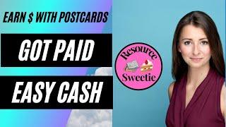 Make Money Mailing Postcards: Postcard Cash From Home: Payment Proof