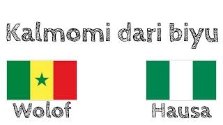 Kalmomi dari biyu - Harshen Wolof - Harshen Hausa