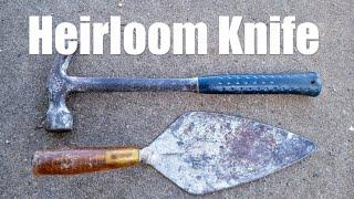 Forging An Heirloom Knife From Hammer And Trowel