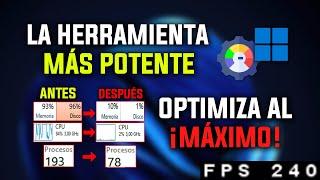 LA HERRAMIENTA MÁS POTENTE PARA OPTIMIZAR TU PC y AUMENTAR SU RENDIMIENTO AL MÁXIMO 