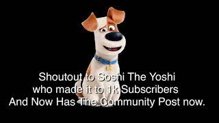 Shoutout To Soshi The Yoshi (He Made It To 1K Subscribers)