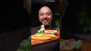 Вкусный салат из печени трески за 14 секунд #печеньтрески #салат #вкусныерецепты #вкусныйсалат