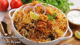 పనీర్ బటర్ మసాలా ధం బిర్యానీ | Tasty Paneer Makhani Biryani recipe in Telugu at home@Vismai Food ​