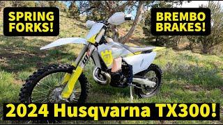 2024 Husqvarna TX300 First Look! NEW SPRING FORK!