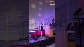 Devon sings at AREAA 2017 Inauguration Gala