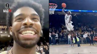 "The Glaze Is Real" Shedeur Sanders & Travis Hunter Show Out At The Colorado Basketball Game! 