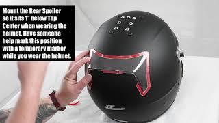 How to Install the Chin and Rear Spoilers on Zamp Helmet