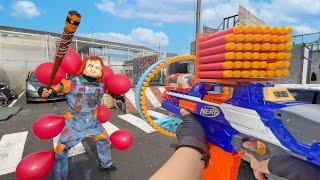 Nerf War | Amusement Park Battle 119(Nerf First Person Shooter)
