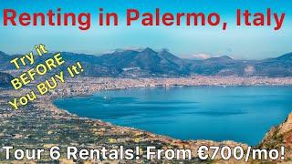  RENTING in Italy!  Be Smart! 6 Nice Rentals Tour and Palermo Introduction 