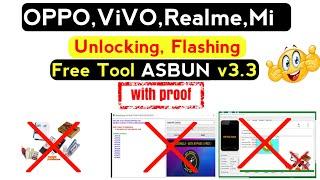 OPPO, Realme,Xiaomi Pattern Password Unlock Free Tool 1 Click || ASBUN Free Tool v3.3