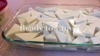 How to Make Coconut Jello or Lao Dessert called Vun