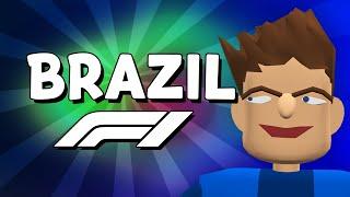 F1 Brazil GP Highlights!!! 3D | Ultimo Minutoon