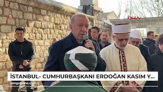 İstanbul- Cumhurbaşkanı Erdoğan, Kasım Yağcıoğlu'nun cenazesine katıldı / Ek görüntü