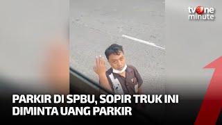 Diminta Uang Parkir, Sopir Truk Ini Adu Mulut dengan Petugas SPBU di Semarang | tvOne Minute