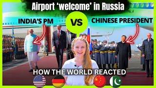 Moscow Airport Welcome: Modi vs Jinping | Reaction from Germany, USA, China... | Karolina Goswami