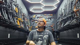 I built my dream walk in gun vault for my junk gun collection.