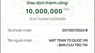 A Páo gui 10 triệu hỗ trợ đồng bào Miền Bắc